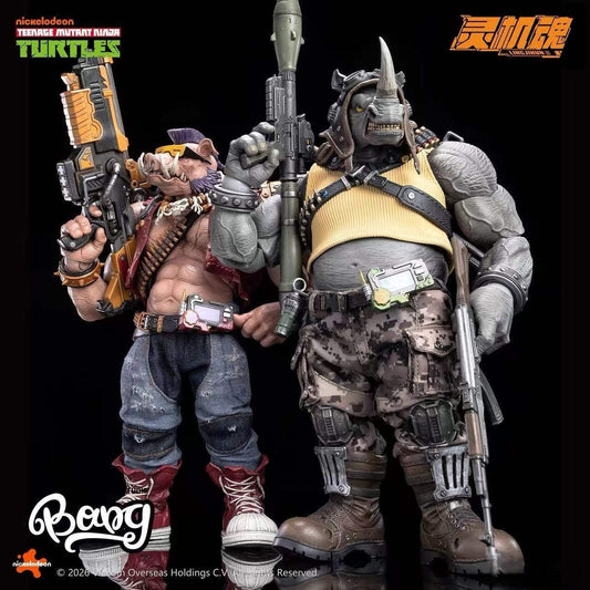 TMNT Rocksteady & Bebop 1/12 Figure Set LingJiHun Ninja Turtles PREORDER