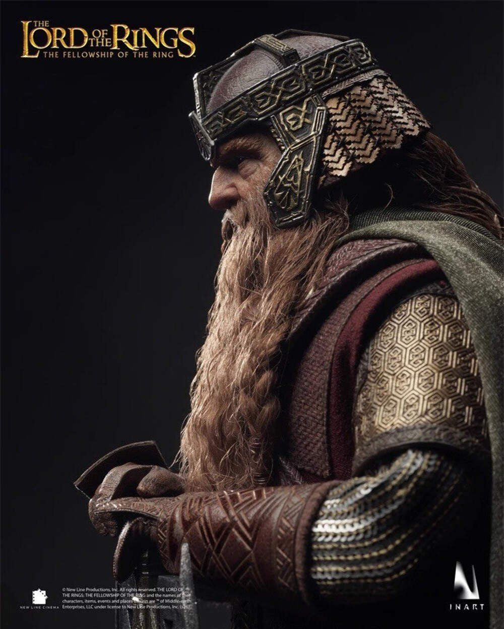 INART Gimli 1/6 Figure Lord of the Rings Fellowship Dwarf Collectible PREORDER