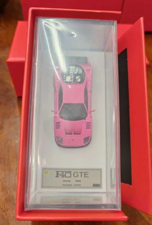 DMH 1/64 Ferrari F40 GTE Pink Resin Model Limited 149