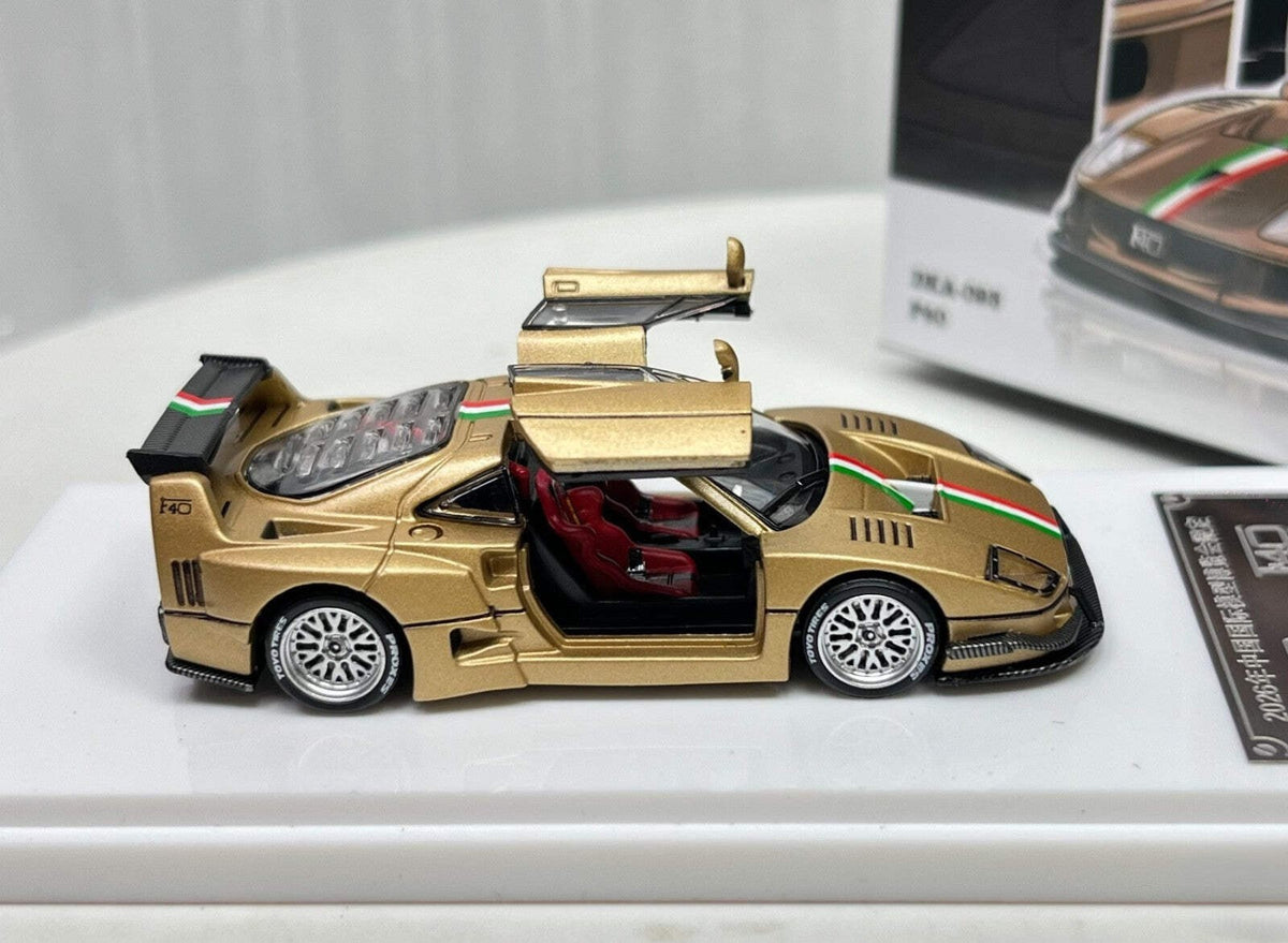 Demon King F40 Style 1/64 Diecast Model Car Gold Edition In Stock