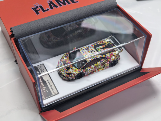 Flame 1:64 Lamborghini Huracan GT Sunflower Resin Model