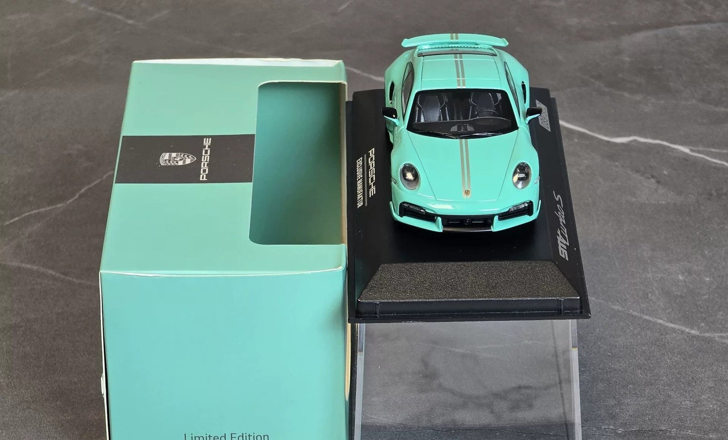 Minichamps 1/43 Porsche 911 Turbo S 992.1  20th Anniversary Mint Green