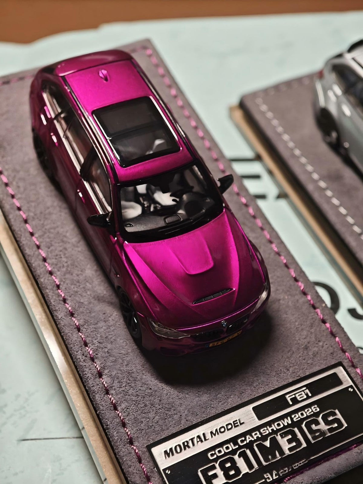 Mortal Model 1/18 BMW F81 M3 Purple 5.0L V6 Turbo Diesel Cool Car Show 2026