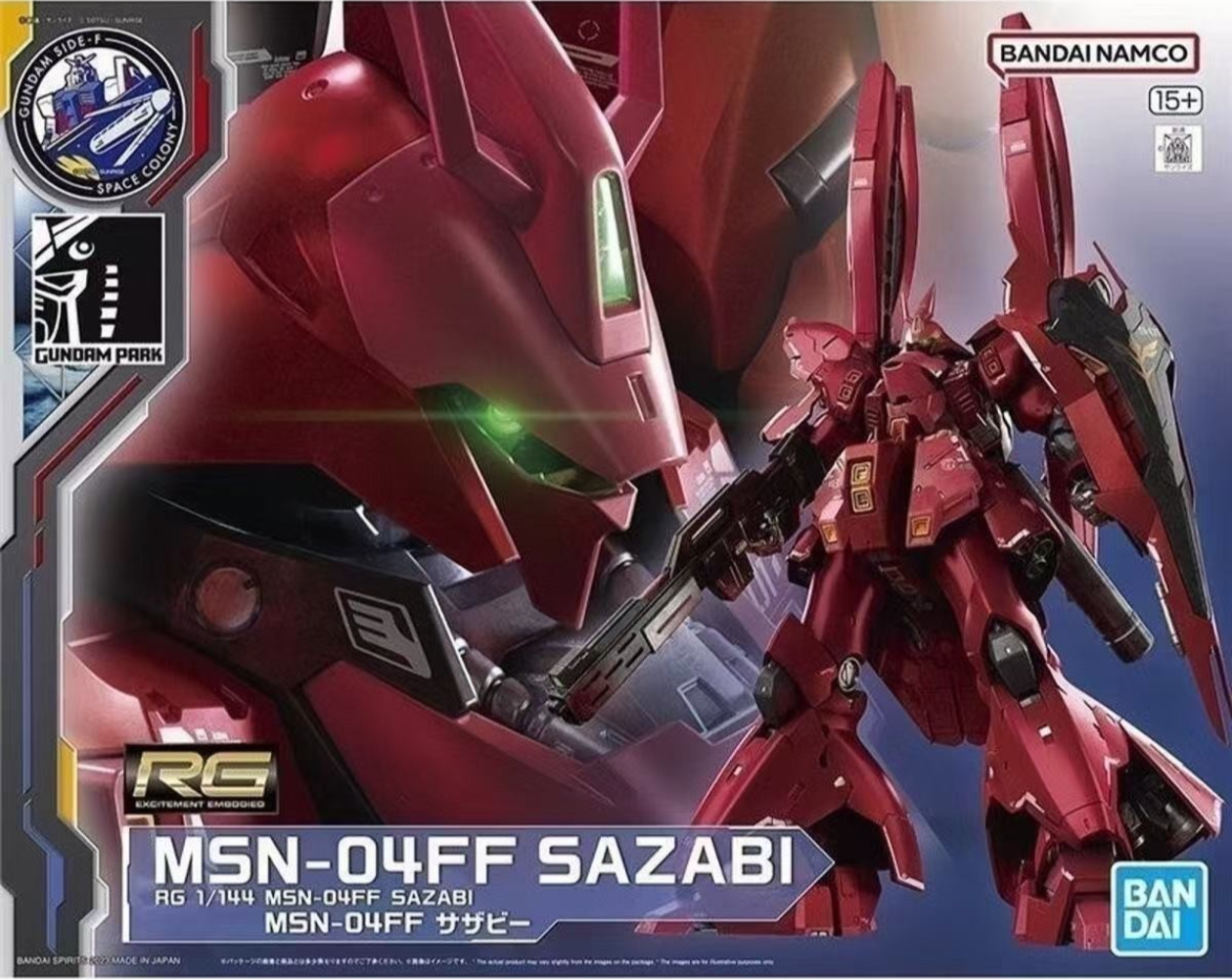 Bandai RG MSN-04FF Sazabi 1/144 Gundam Side-F Exclusive Model Kit