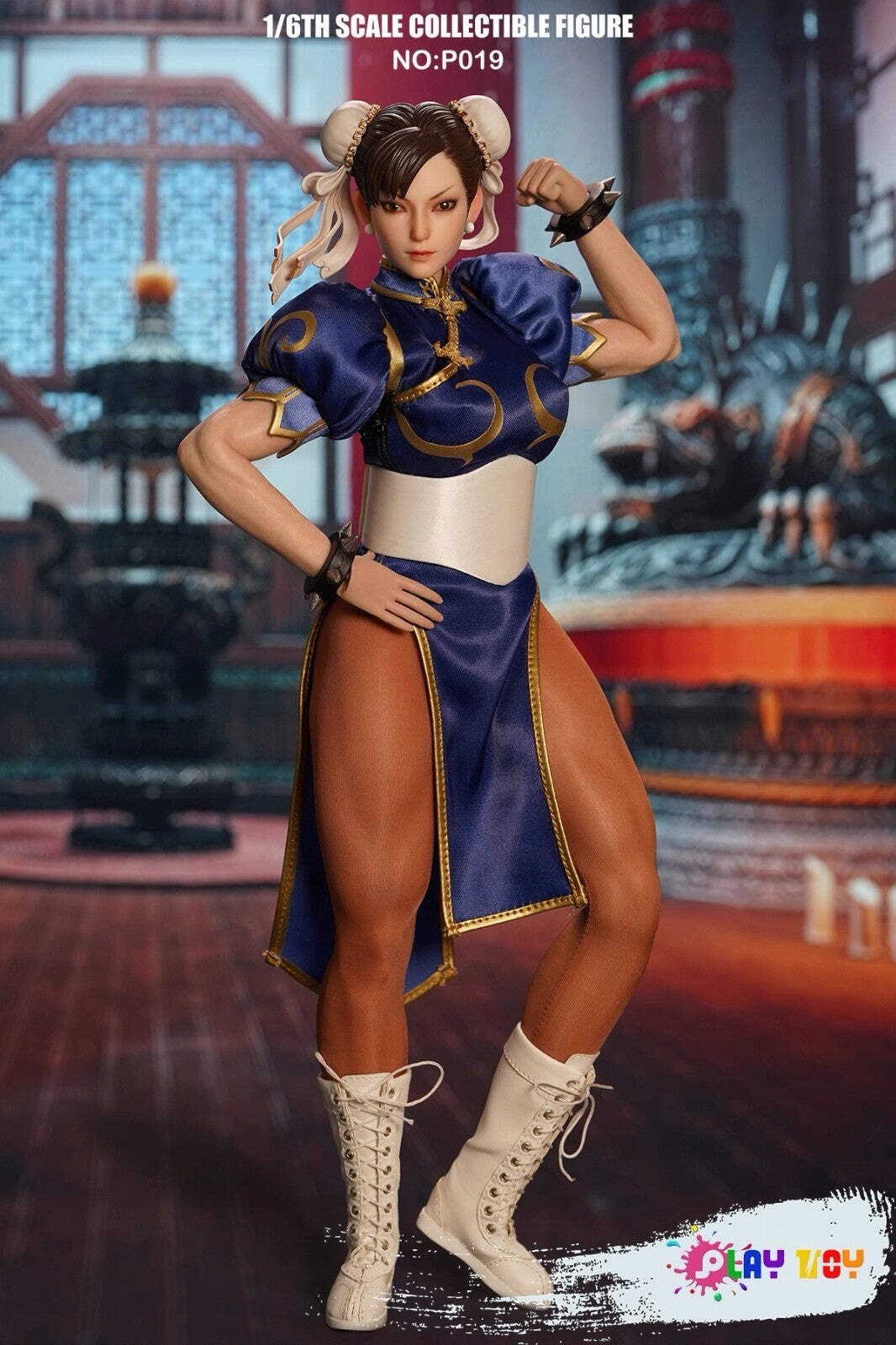 Play Toy Chun-Li 1/6 Action Figure V1 First Release Street Fighter BNIB