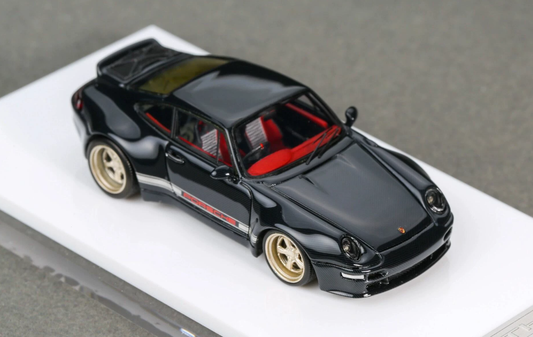 MY64 1:64 Gunther Werks Porsche 993 All Carbon Gold Wheels Resin Model
