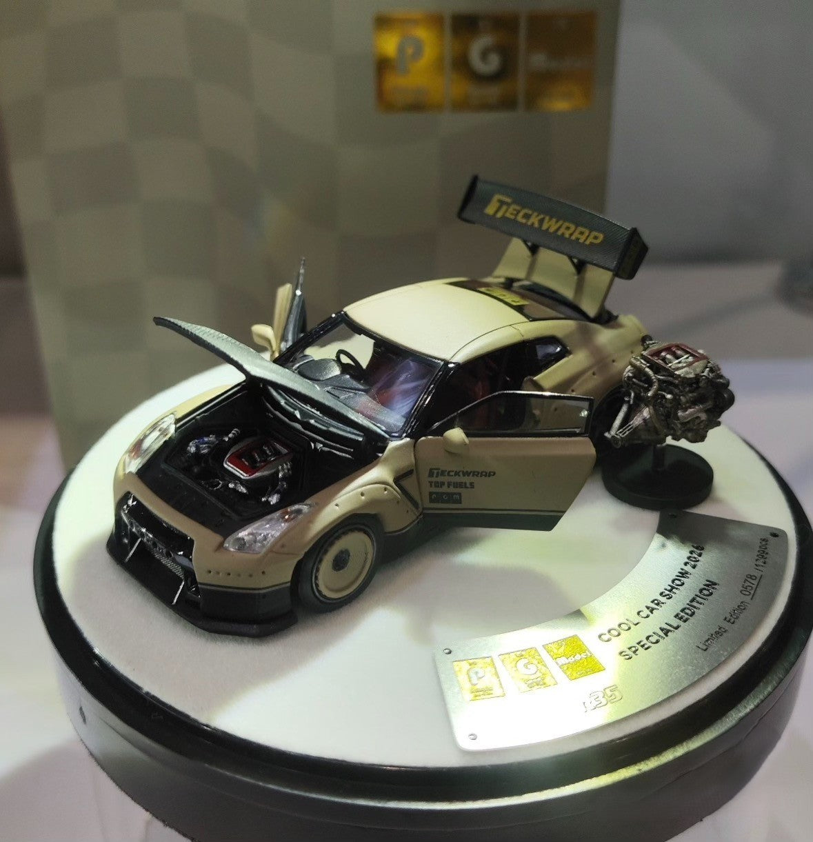 PGM Nissan GT-R R35 Temario Gold Limited Edition 1/64 Diecast RARE Model Car