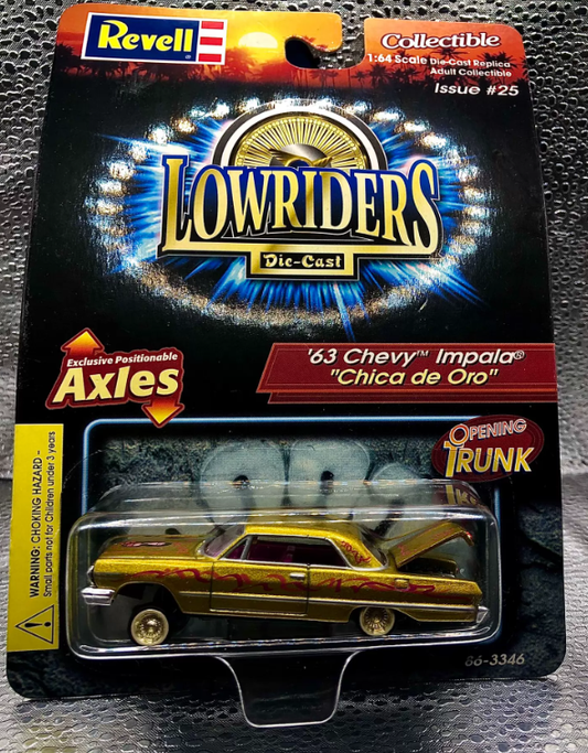 Revell 1:64 '63 Chevy Impala "Chica de Oro" Lowrider Gold Diecast