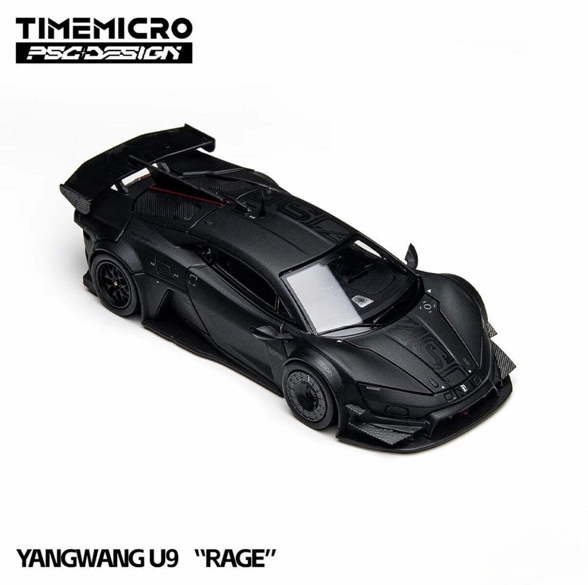 TimeMicro PSC Yangwang U9 Black 1/64 Diecast Model Car Widebody