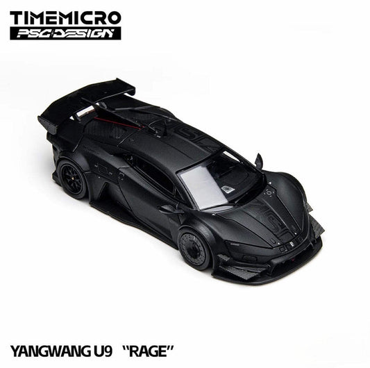 TimeMicro PSC Yangwang U9 Black 1/64 Diecast Model Car Widebody