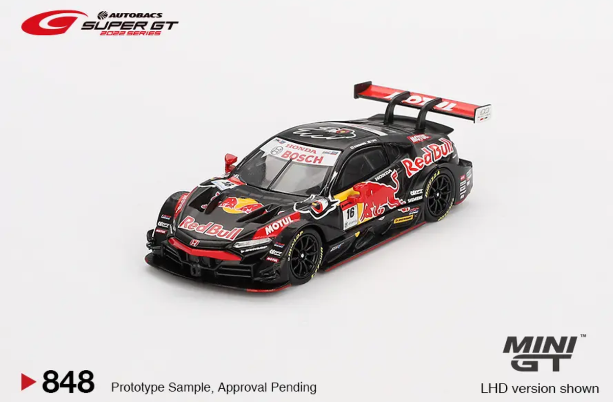 MINI GT 1/64 Honda NSX-GT Type S GT500 #16 Red Bull