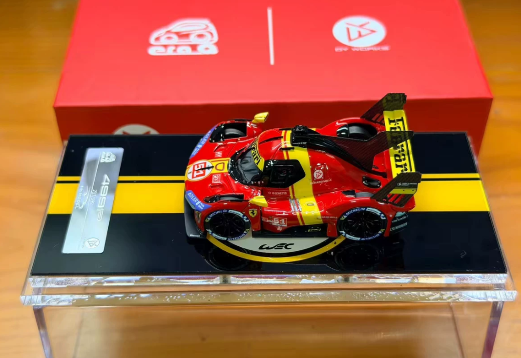 YM MODEL 1:64 Ferrari 499P #51 2023 Le Mans ERAQ×DY WORKS Resin Model