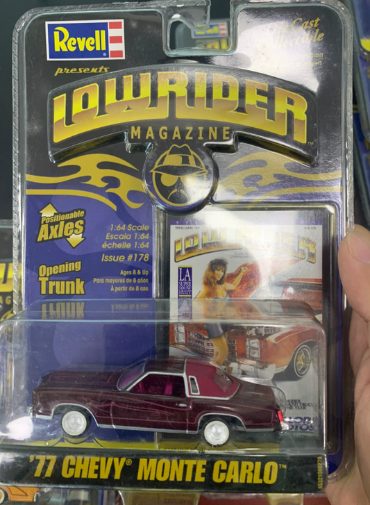 Revell 1:64 '77 Chevy Monte Carlo Lowrider Magazine Purple Diecast