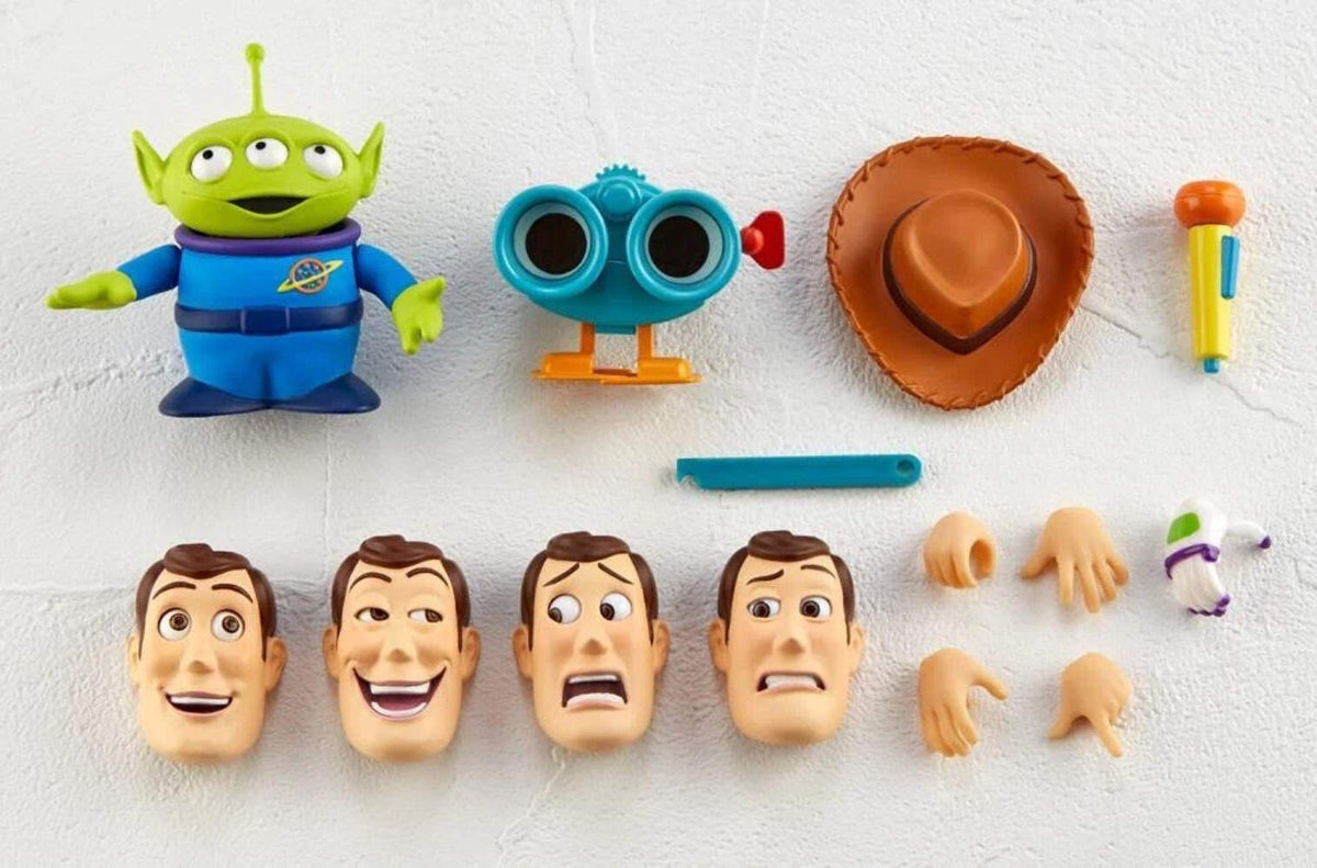 Kaiyodo Revoltech Woody Ver 1.5 Toy Story Action Figure Disney Pixar w/ Alien
