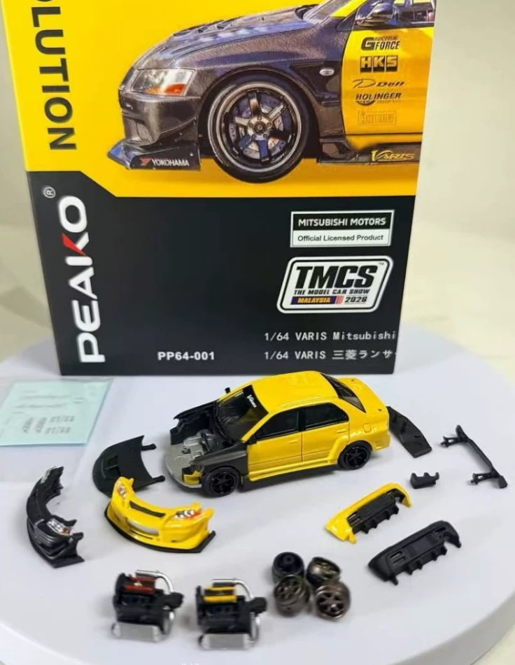 PEAKO 1/64 Mitsubishi EVO9 VARIS TMCS 2026 Exclusive w/ Parts