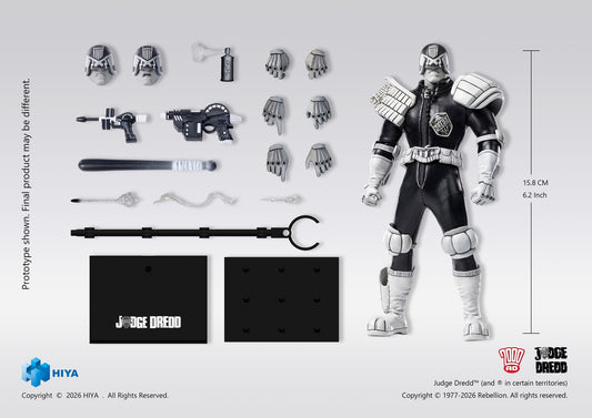 Hiya 1/12 Judge Dredd – Monochrome Edition –Preorder Jan 2027
