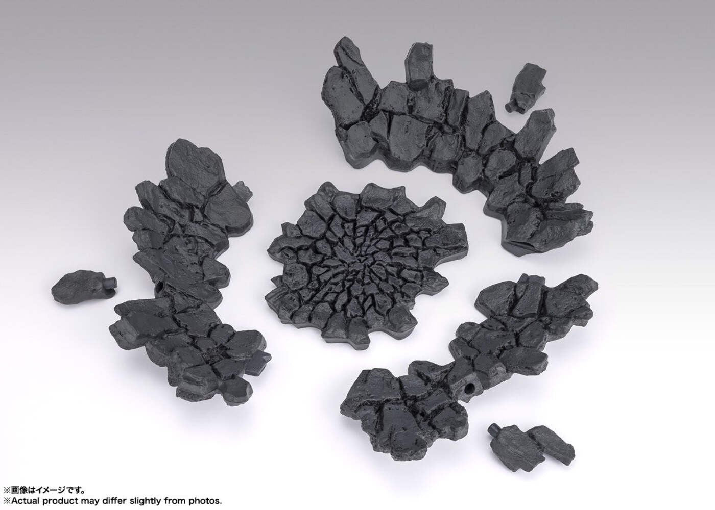 Tamashii Effect Rock Impact Cracked Ground Grey SHF Diorama Effect Preorder
