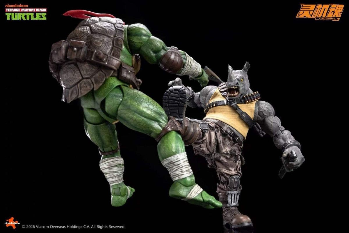 TMNT Rocksteady 1/12 Action Figure LingJiHun Teenage Mutant Ninja Turtles PREORD