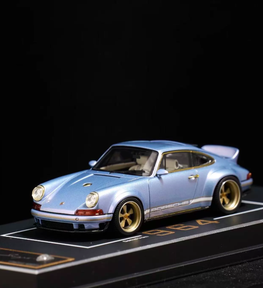 DeepMaker 1:64 Porsche Singer DLS Dawn Blue VIP Exclusive Resin Model