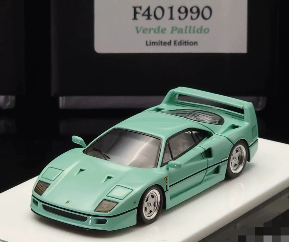 MY64 M64X 1:64 Ferrari F40 1990 Tiffany Green Resin Model