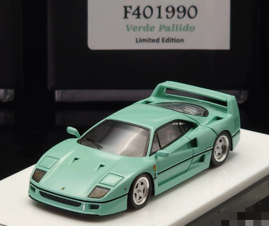 MY64 M64X 1:64 Ferrari F40 1990 Tiffany Green Resin Model