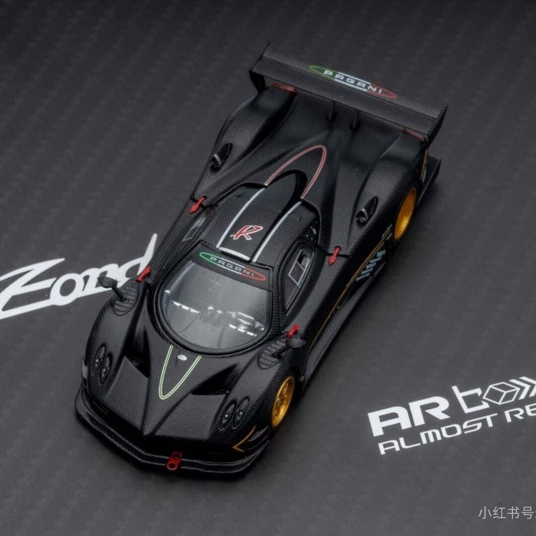 Pagani Zonda R Black 1/64 Diecast Model Car AR Box