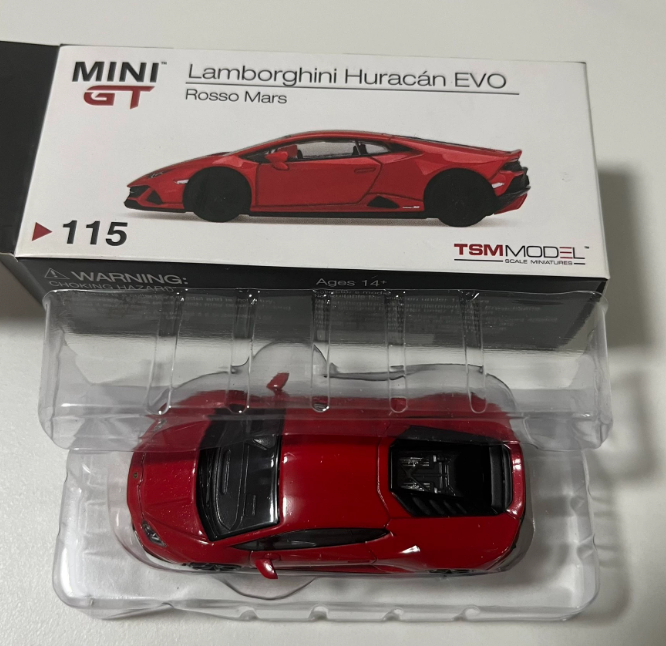 MINIGT 1/64 Lamborghini Huracán EVO Rosso Mars #115