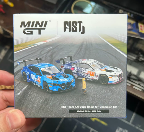 MINIGT 1/64 BMW M4 GT3 EVO FIST Team AAI 2025 China GT Champion Set