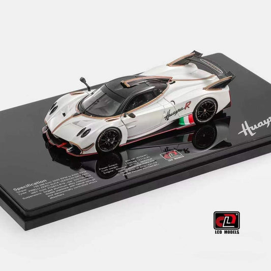LCD Models 1/43 Pagani Huayra R Matte White Full Opening Diecast Preorder