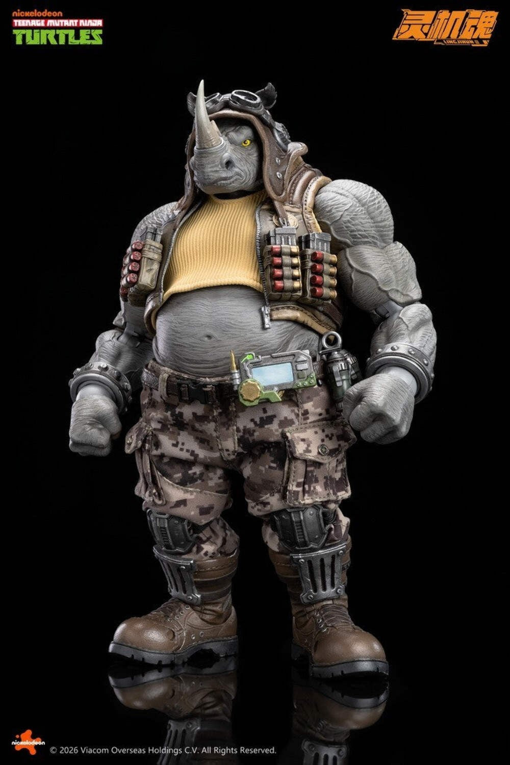 TMNT Rocksteady 1/12 Action Figure LingJiHun Teenage Mutant Ninja Turtles PREORD