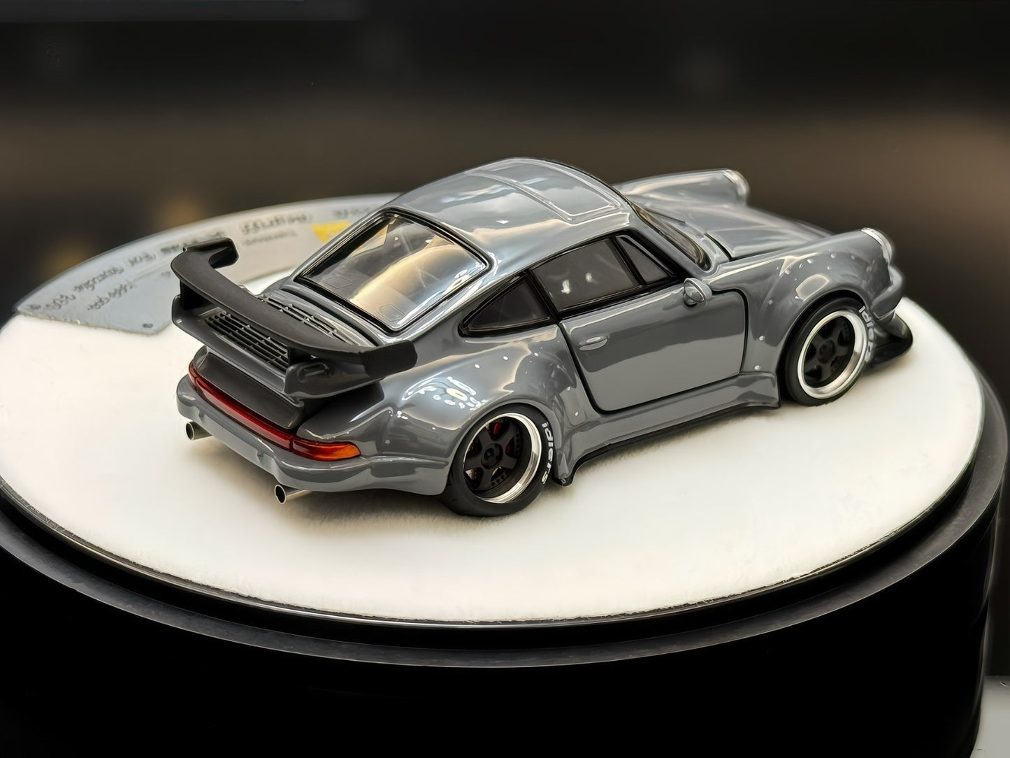 PGM Luxury RWB Porsche 930 Cement Grey Limited 1/64 Diecast Model Car