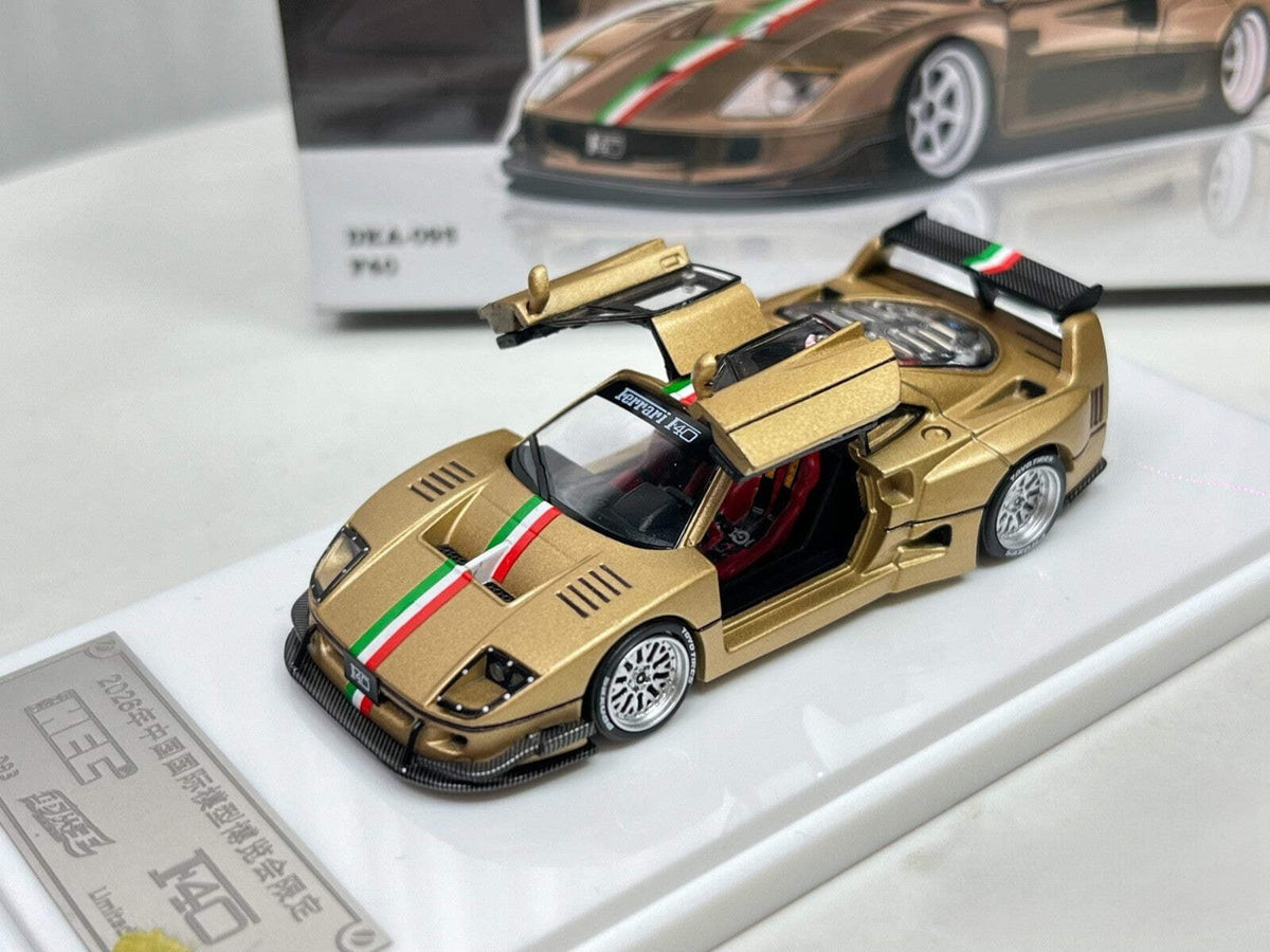 Demon King F40 Style 1/64 Diecast Model Car Gold Edition In Stock