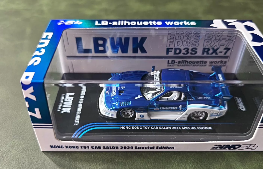 INNO 1:64 Mazda RX-7 LBWK Super Silhouette HK Salon 2024 Chase Edition