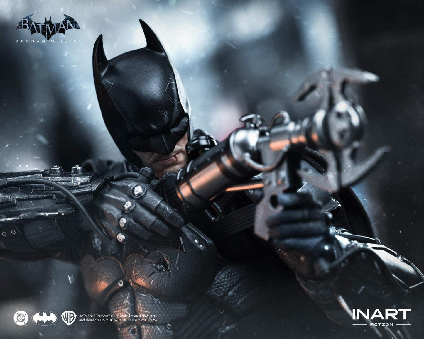INART Batman Arkham Origins Battle Damaged 1/12 Figure DC Action