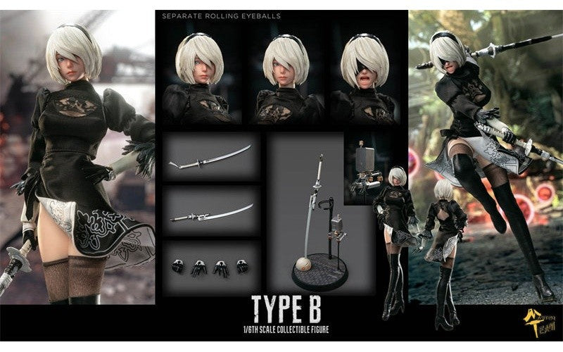Master Team 1/6 2B Nier Automata Deluxe Two Head Version Figure