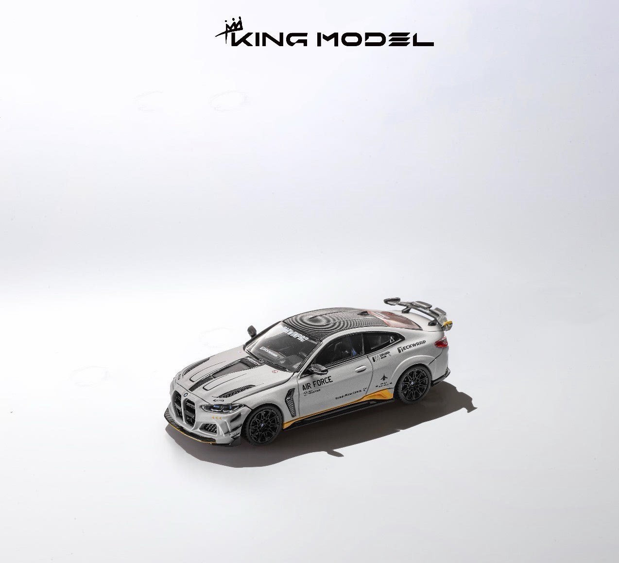 King Model 1/64 BMW M4 Air Force TeckWrap Limited Diecast Model Car