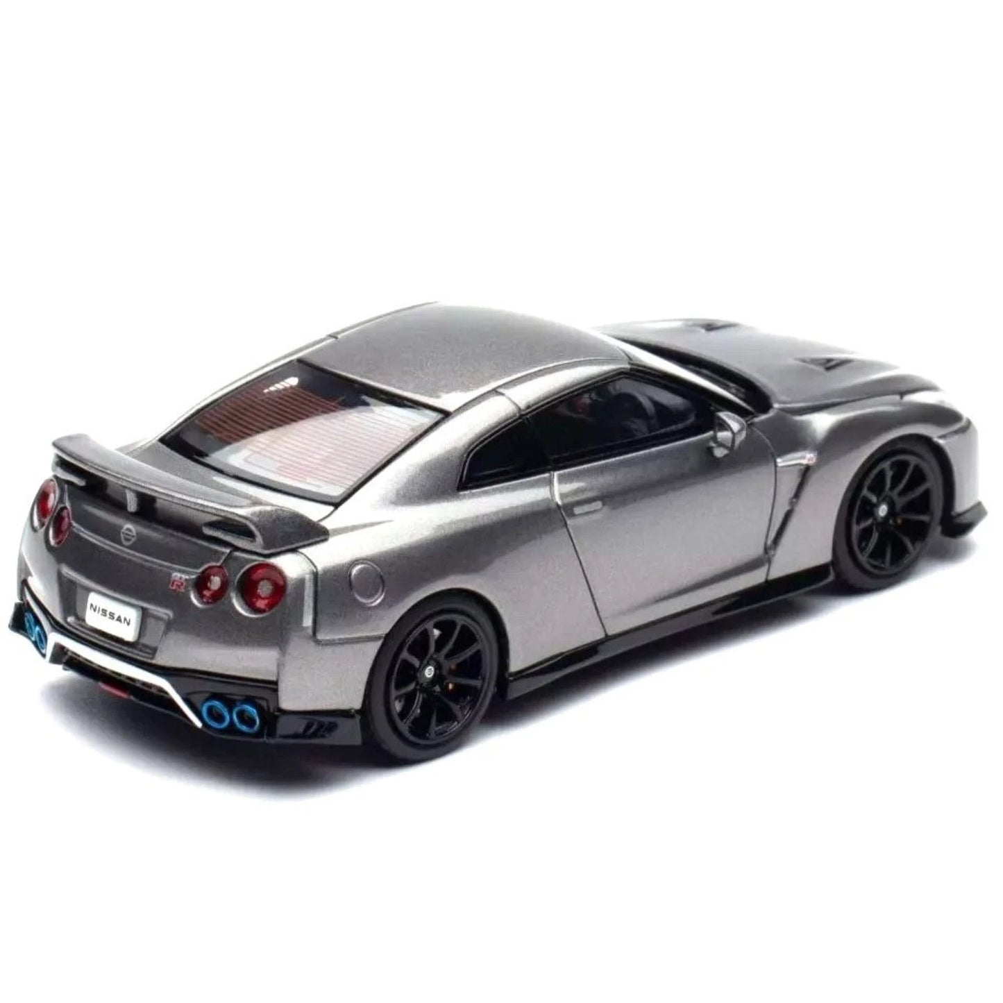 MotorHelix 1/64 Nissan GT-R R35 T-Spec Dark Metal Gray Nismo Track Edition