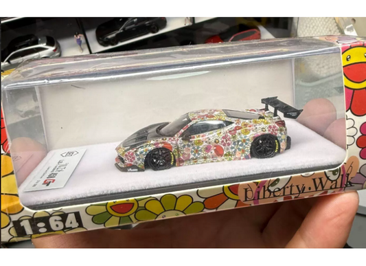 JEC 1:64 Ferrari 458 LBWK GT Sunflower Livery Model