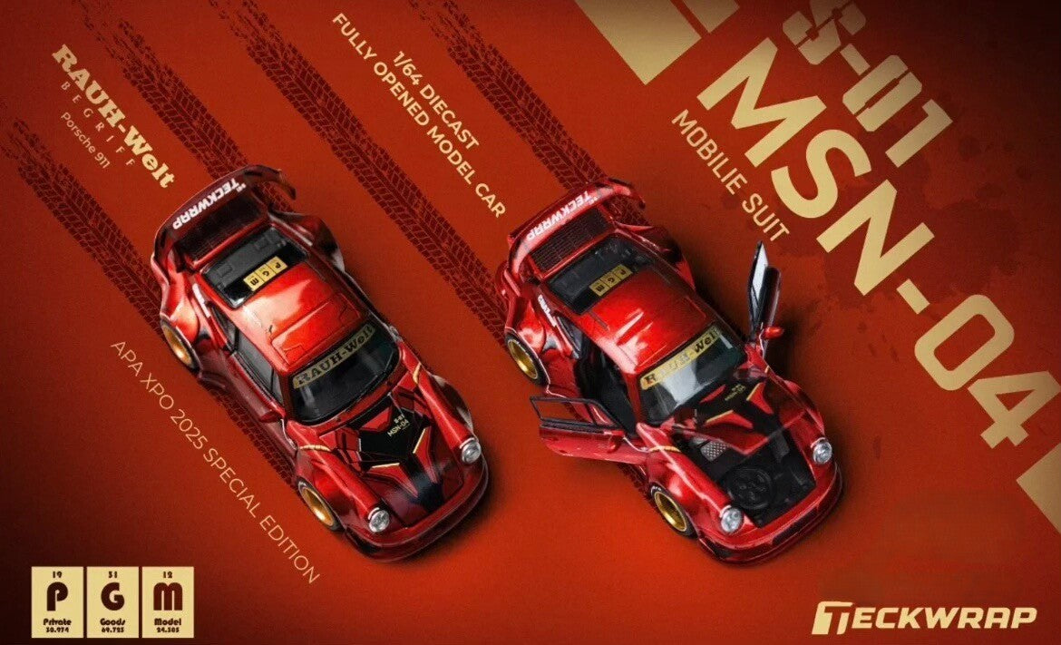 RARE PGM RWB Porsche 930 Sazabi APA XPO 2025 Limited 1/64 Diecast Model Car