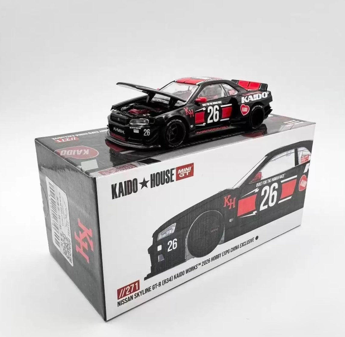Kaido House MINI GT 1/64 Nissan Skyline GT-R R34 HEC 2026 Exclusive
