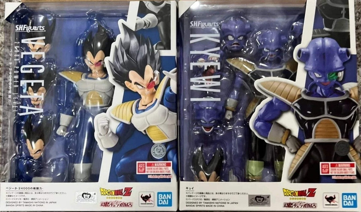 S.H.F Dragon Ball Z Vegeta & Kyewi SHF Bandai Tamashii Nations Action Figure