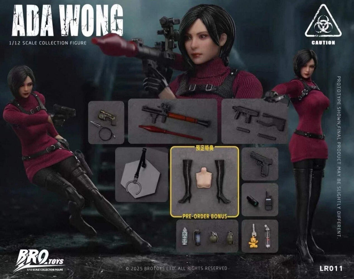 BROTOYS LR011 1/12 Miss Wong Spy Female Figure Ada Style Action Figure