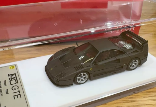 DMH 1/64 Ferrari F40 GTE Iron Grey Resin Model Limited 149