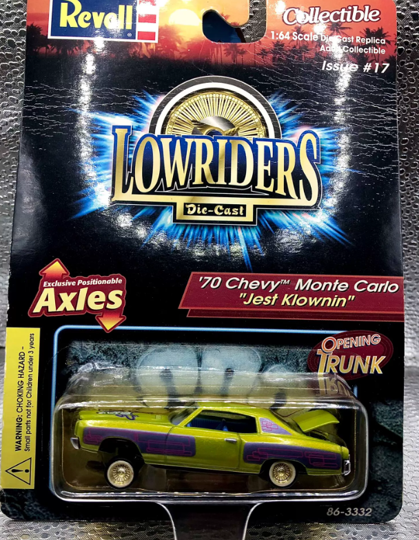 Revell 1/64 '70 Chevy Monte Carlo Lowrider Jest Klownin Lime Green