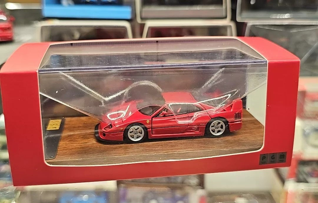 PGM 1/64 Ferrari F40 Red Street Version Limited Edition