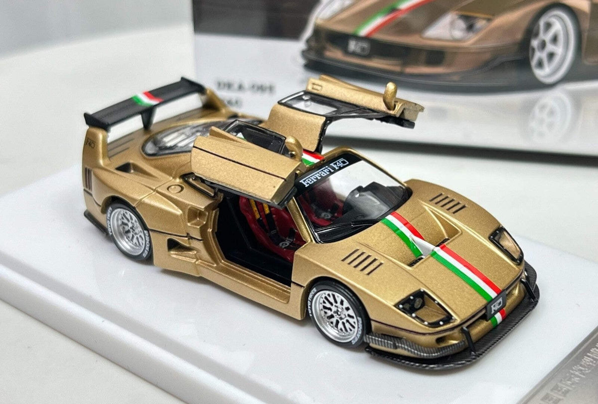 Demon King F40 Style 1/64 Diecast Model Car Gold Edition In Stock