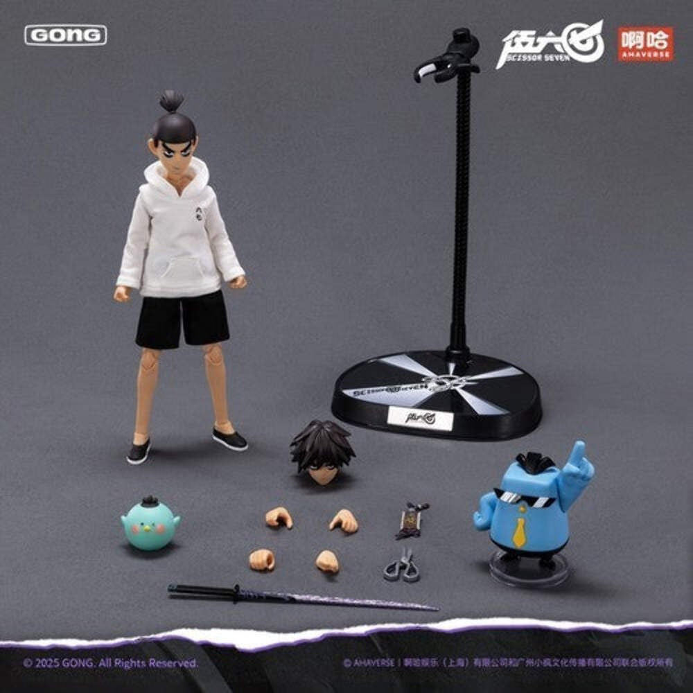 Scissor Seven Action Figure GONG Anime Figure Seven Wu Liu Qi