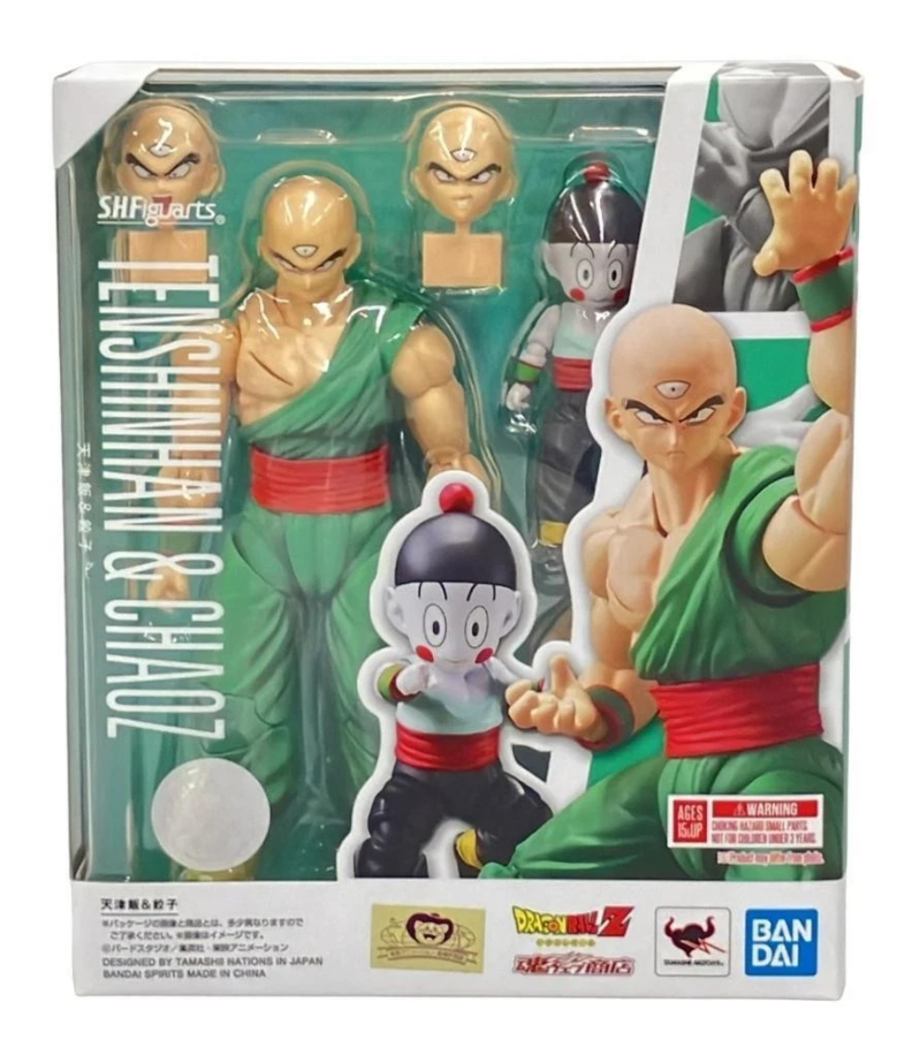 Bandai S.H.Figuarts Tenshinhan & Chiaotzu Dragon Ball Z SHF Figure Tamashii