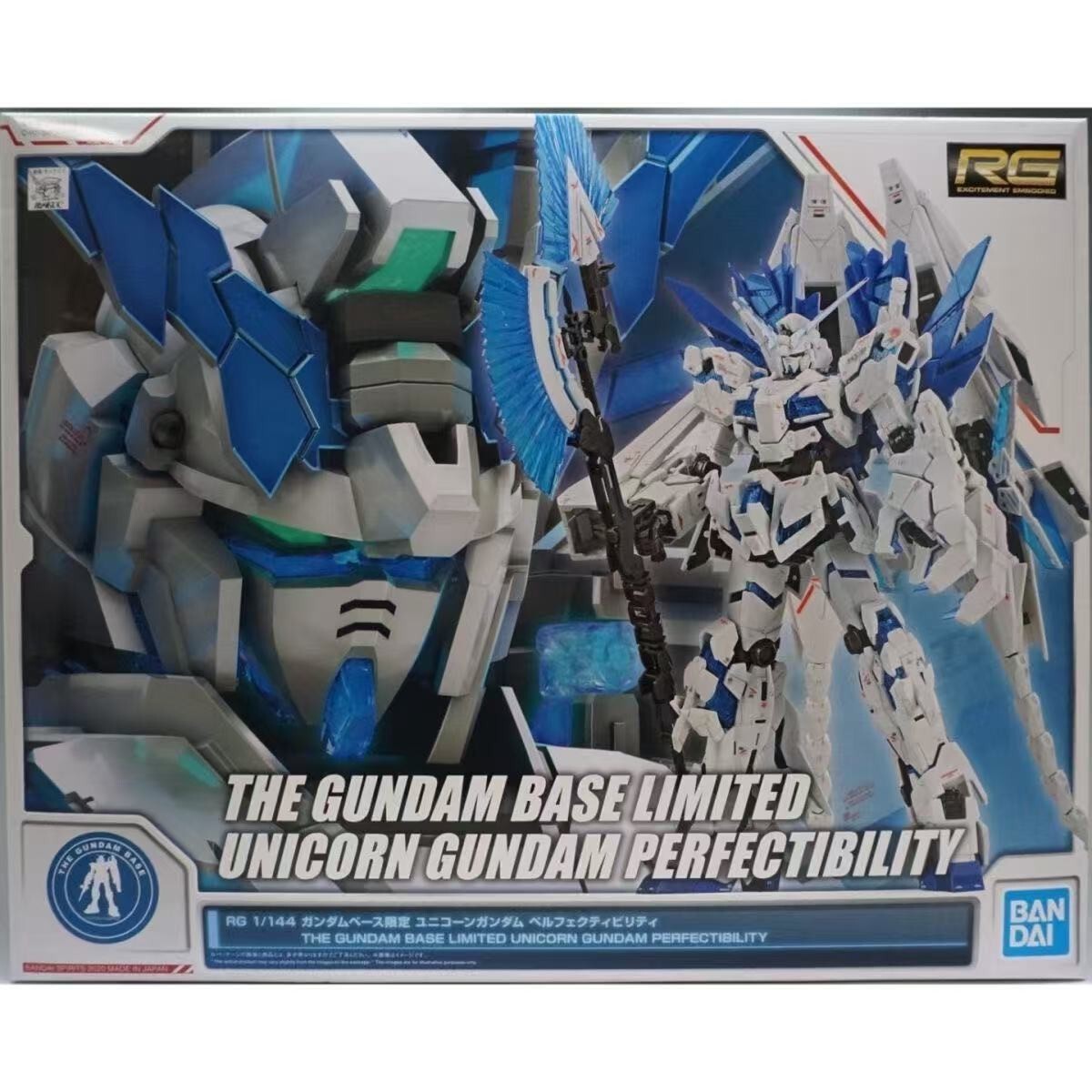 Bandai Gundam Base Limited RG 1/144 Unicorn Gundam Perfectibility Model Kit