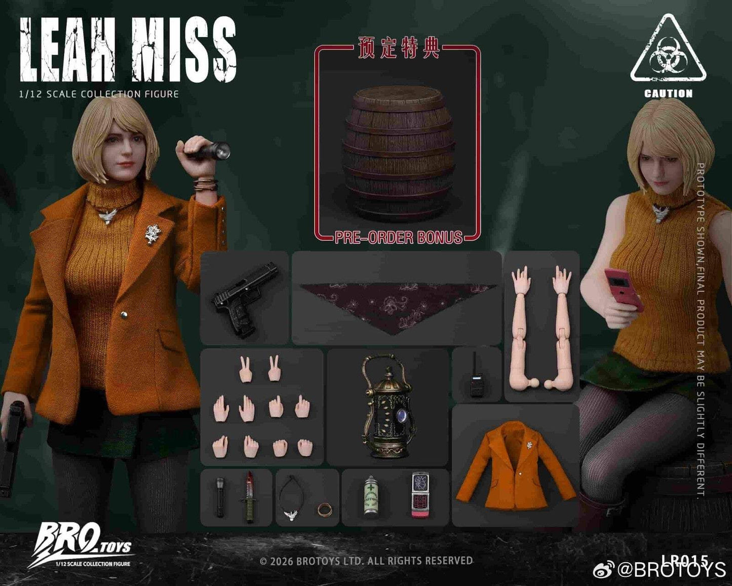 BROTOYS 1/12 Leah Miss Action Figure w/ Bonus PREORDER